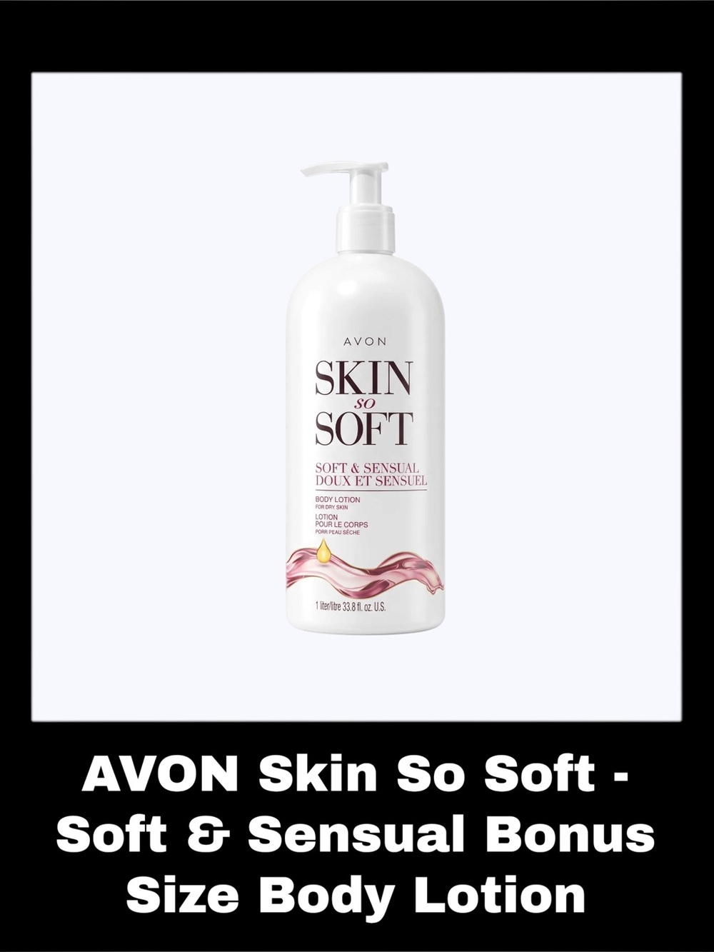 AVON SKIN SO SOFT - Soft & Sensual 33.8 Fluid Ounces Bonus Size Body Lotion